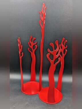 Alessi Mediterraneo Red Paper Cup Holder, Wine Caddy, 2009, Rare